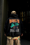 Baskılı Siyah Oversize Sweatshirt SW853