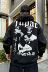Baskılı Siyah Oversize Sweatshirt SW950