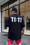 Baskılı Siyah Oversize Tshirt T688