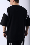 Baskılı Siyah Oversize Tshirt T950