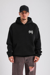 Baskılı Siyah Rv Oversize Sweatshirt SW1159