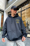 Baskılı siyah Sons Oversize Sweatshirt SW909