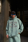 Baskılı Yeşil Oversize Sweatshirt SW852