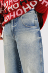 Bdg Acid Wash Mavi Baggy Jean Pantolon P1120