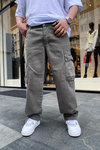 BDG Gri Six Pocket Kargo Pantolon P595