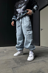 Bel Lastikli Dikiş Detay Jean Pantolon P882