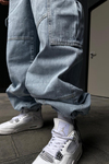 Bel Lastikli Dikiş Detay Jean Pantolon P882