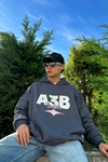 Berlin Baskılı Füme Oversize Sweatshirt SW1009