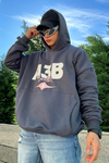 Berlin Baskılı Füme Oversize Sweatshirt SW1009