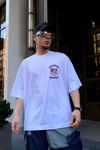 Beyaz Baskılı Oversize Tshirt T513