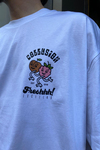 Beyaz Baskılı Oversize Tshirt T513