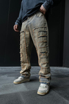 Blok Detay Acid Wash Jean Pantolon P849