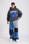 Blok Detay Baggy Jean Pantolon P1049
