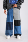 Blok Detay Baggy Jean Pantolon P1049