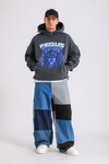 Blok Detay Baggy Jean Pantolon P1049