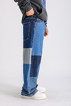 Blok Detay Baggy Jean Pantolon P1049