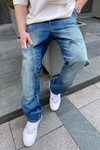 Blok Detay Eskitme Jean Pantolon P602