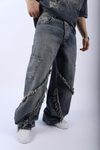 Bol Paça Püskül Detay Jean Pantolon  P920