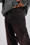 Bordo Acid Wash Baggy Jean Pantolon P1001