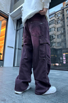Bordo Yıkamalı Bdg Jean Pantolon P801