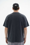 Boya Efektli Baskılı Oversize Tshirt