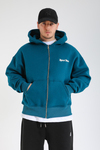 Burn Baskılı Zipper Oversize Hoodie SW1379