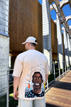 Cactus Baskılı Krem Oversize Tshirt T1059