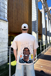 Cactus Baskılı Krem Oversize Tshirt T1059