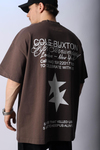 CB Baskılı Kahve Oversize Tshirt T1013
