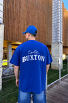 CB Nakışlı Mavi Oversize Tshirt T1044