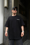 CB Premium Kumaş Siyah Oversize Tshirt T607
