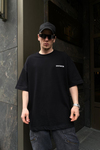 CB Premium Kumaş Siyah Oversize Tshirt T607