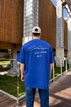 CB Soho Baskılı Mavi Oversize Tshirt T1028