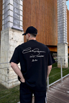 CB Soho Nakışlı Siyah Oversize Tshirt T1043