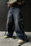 Cep Detay Bol Paça Baggy Jean Pantolon P836