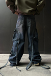 Cep Detay Bol Paça Baggy Jean Pantolon P836