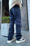 Çift Cepli Lacivert Kargo Pantolon P799