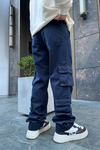 Çift Cepli Lacivert Kargo Pantolon P799