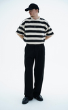 Çizgili Kemik Oversize Tshirt JC01 25Y66