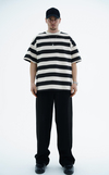 Çizgili Kemik Oversize Tshirt JC01 25Y66