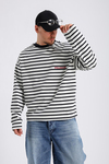 Çizgili Oversize Long Sleeved SW1121