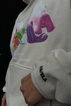 Cloudy Fav Krem Oversize Sweatshirt SW1048