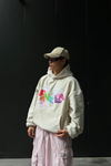 Cloudy Fav Krem Oversize Sweatshirt SW1048