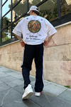 Coll İndividual Baskılı Beyaz Oversize Tshirt T795