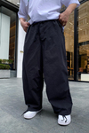Combat İpli Siyah Gabardin Pantolon P576