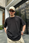 Couture Basic Siyah Oversize Tshirt T705