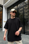 Couture Basic Siyah Oversize Tshirt T705