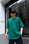 Couture Basic Yeşil Oversize Tshirt T708