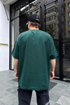 Couture Basic Zümrüt Yeşili Oversize Tshirt T703