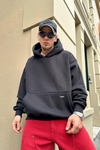 Couture Siyah Basic Oversize Sweatshirt SW888